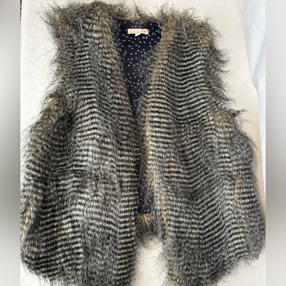 Gianni Bini Faux‎ Fur Vest Womens Size S